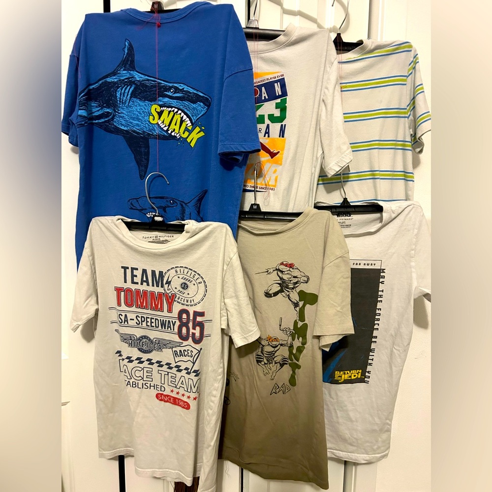 6 Summer shirts Boy’s🤩 size 10-11 Kids  perfect condition .